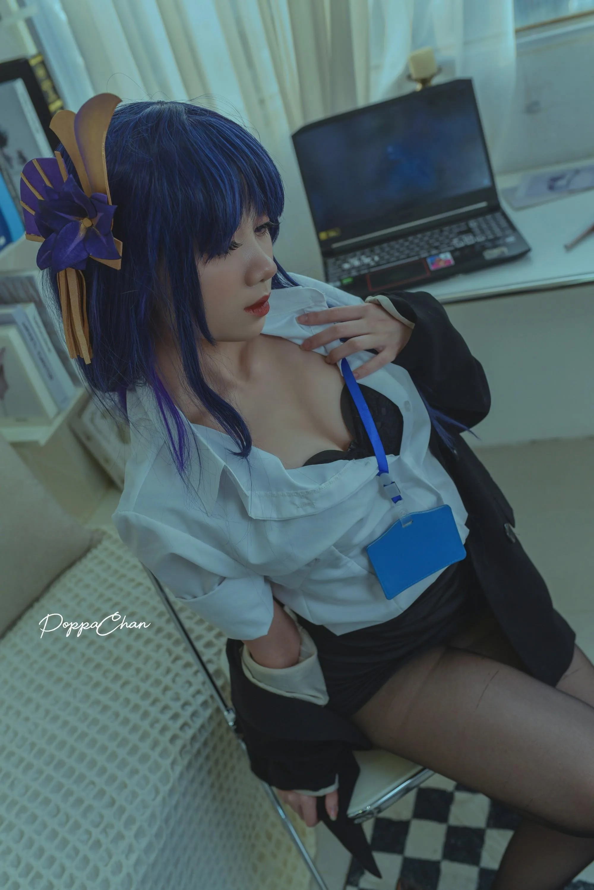 PoppaChan – NO.021 Raiden Shogun Officer [25P]插图1